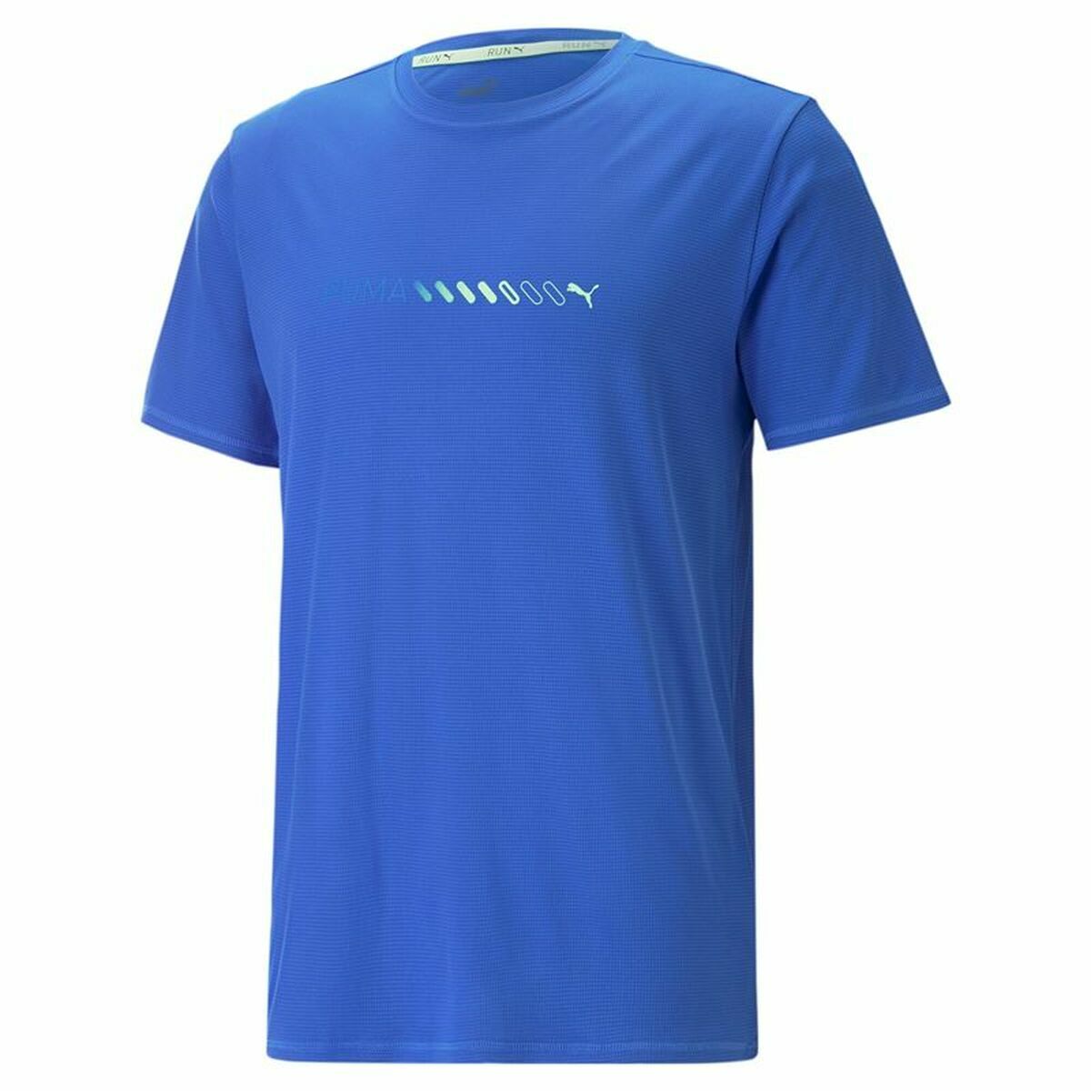 Kortærmet T-shirt til Mænd Puma Run Favorite Logo Blå billede