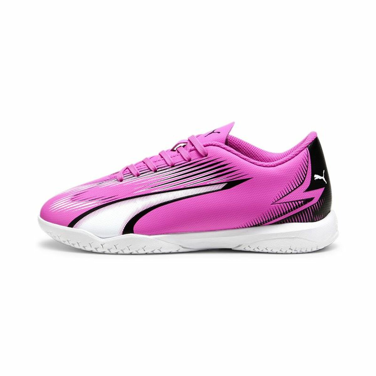 Indendørs fodboldstøvler til børn Puma Ultra Play Hvid Mørk pink Børns Unisex billede