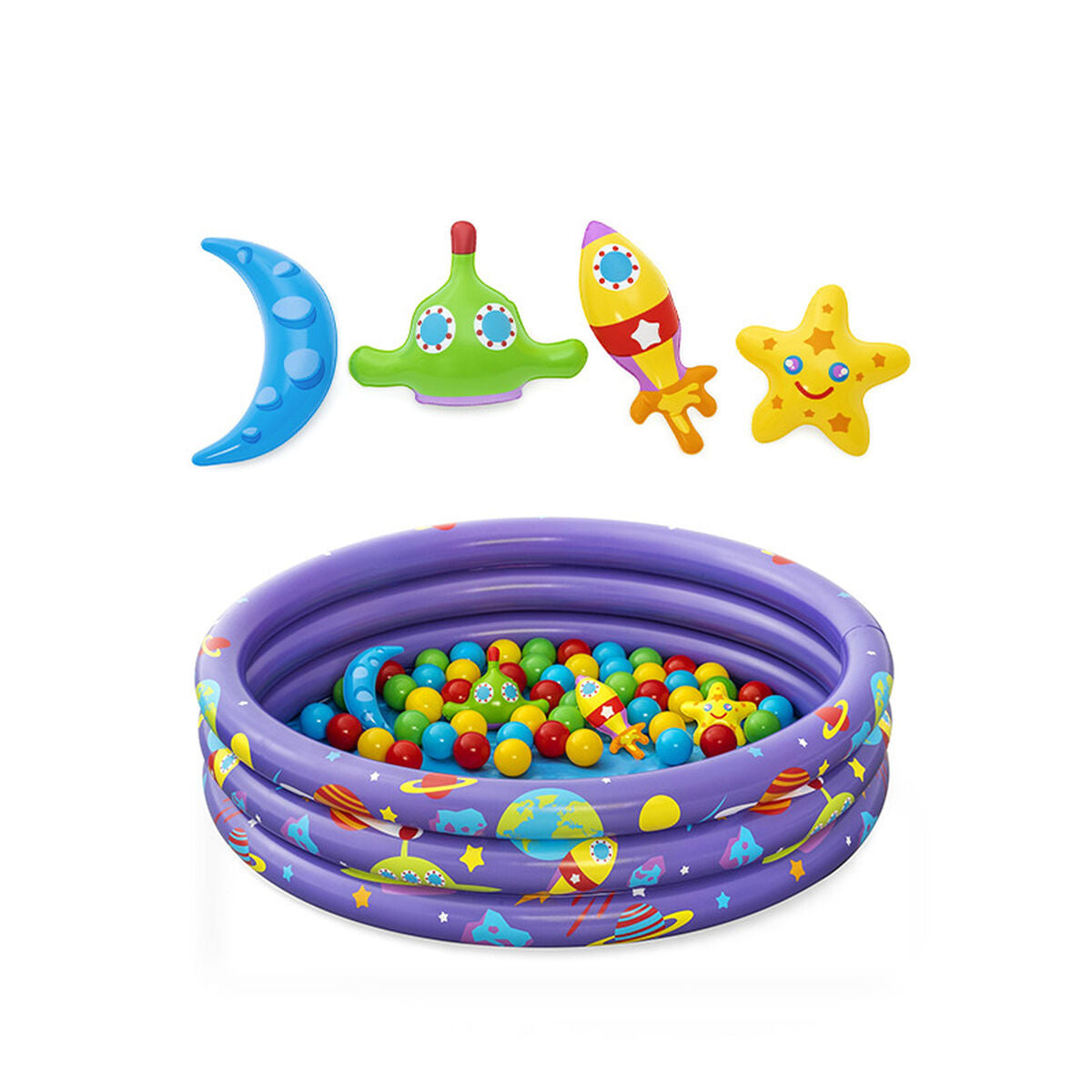Pool med Bolde Bestway 102 x 25 cm billede