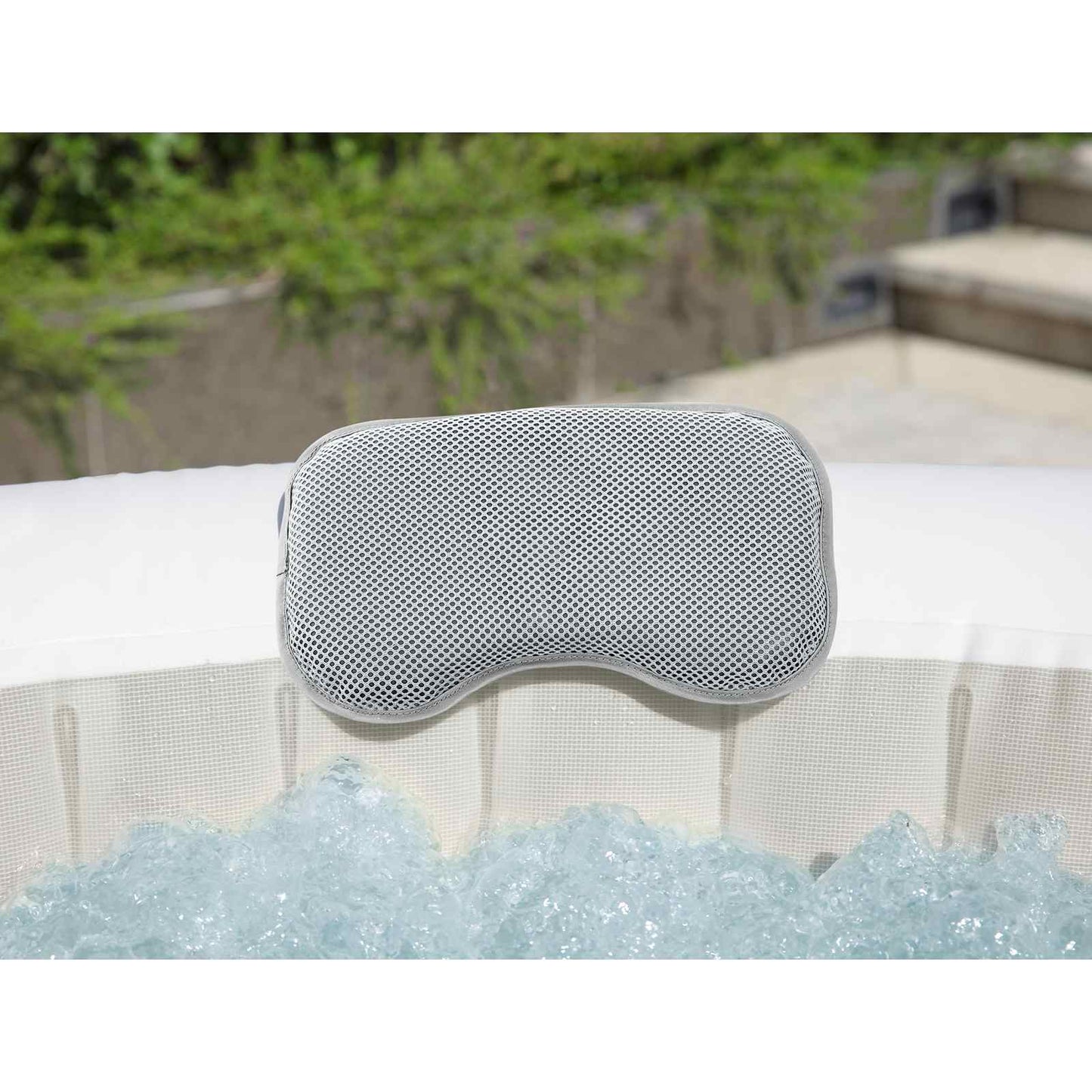 Spa Badepude 2 stk. Stål og PVC Grå