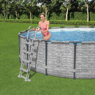 Flowclear poolstige med 4 trin 122 cm