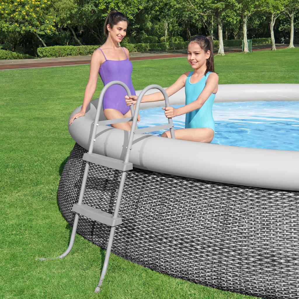 poolstige med 2 trin Flowclear 84 cm billede