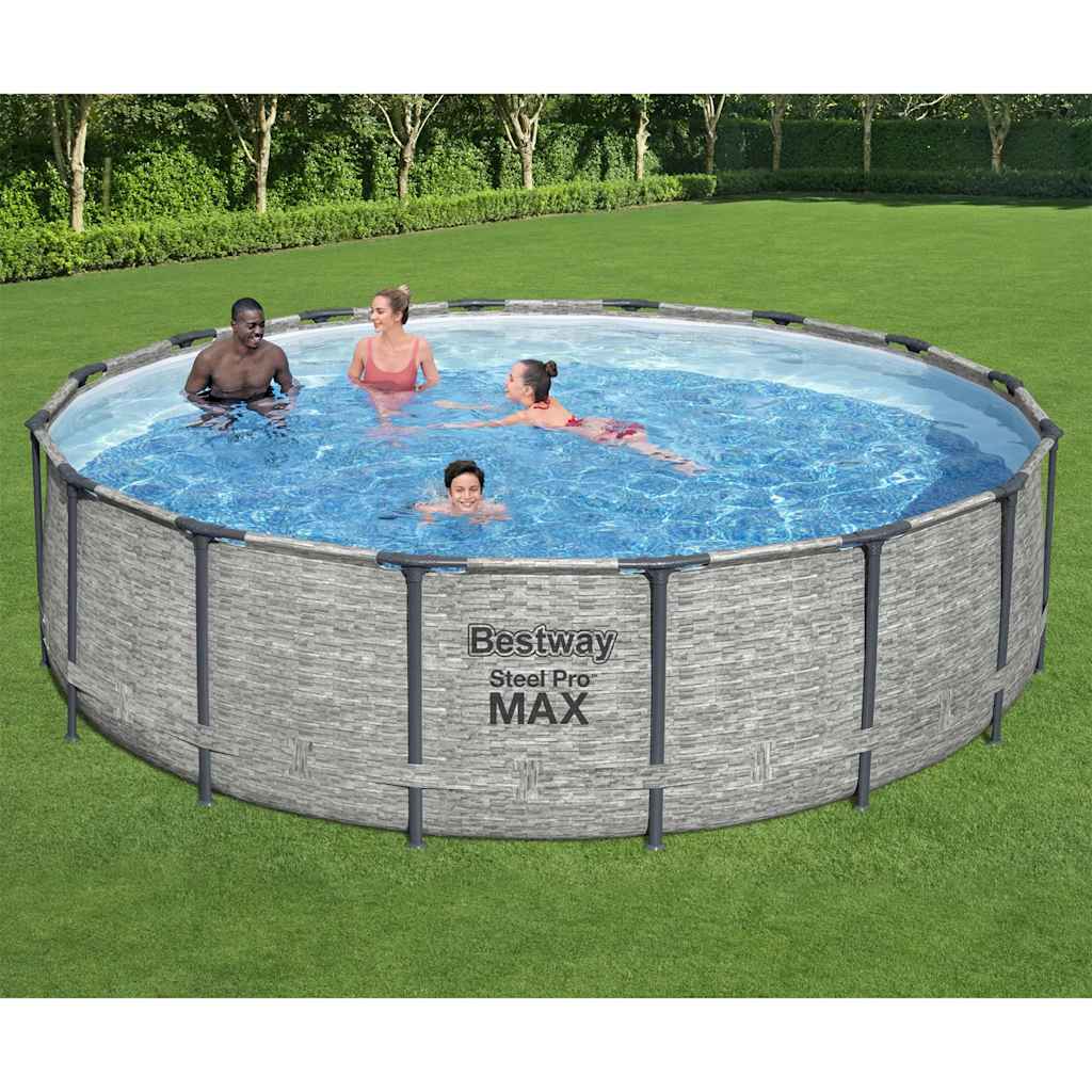 Power Steel swimmingpool 488x122 cm rund billede