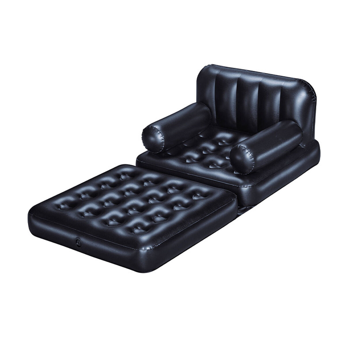 Oppustelige lænestol Bestway 191 x 38 x 25 cm Sort billede