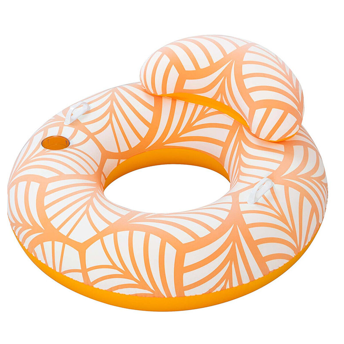 Oppustelig poolstol Bestway Deluxe 118 x 117 cm Orange billede