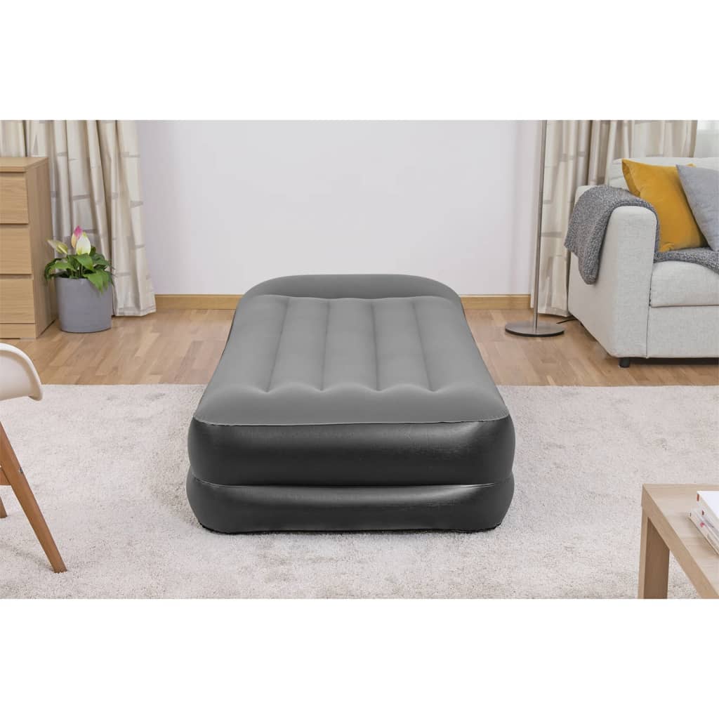 oppustelig luftmadras med indbygget luftpumpe 191x97x46 cm