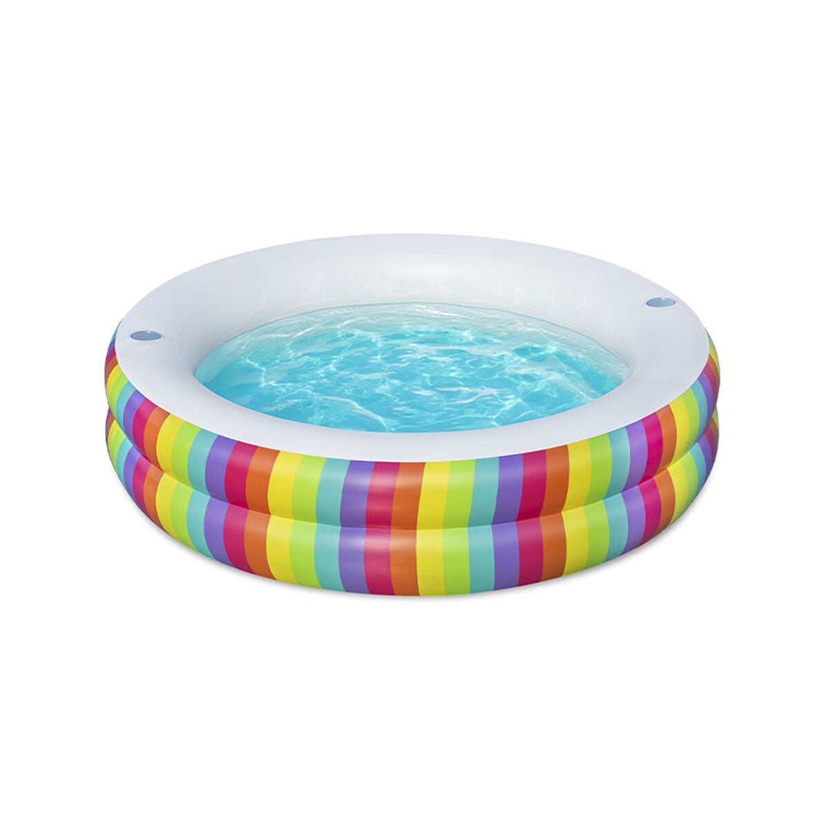 Oppustelig Pool til Børn Bestway Regnbue 206 x 206 x 51 cm billede