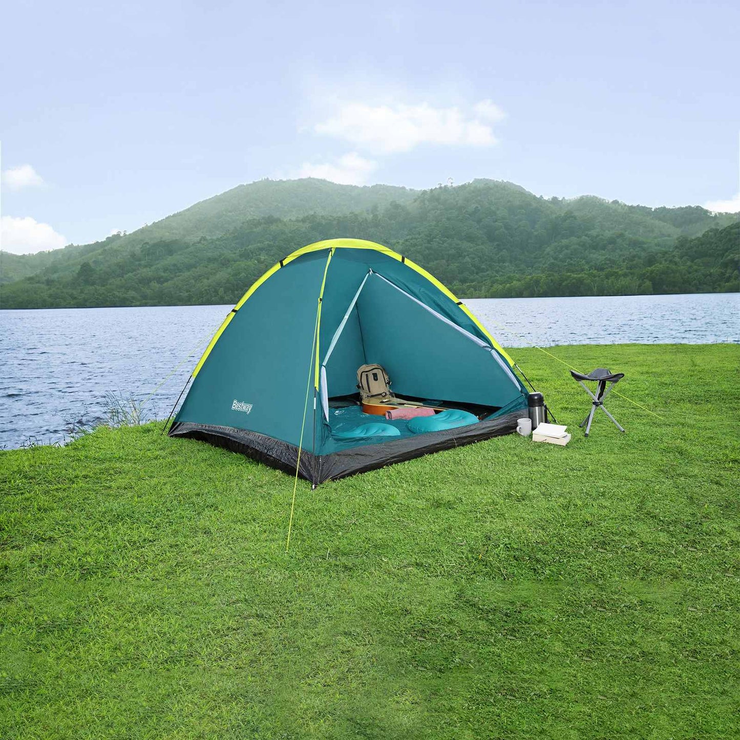 Smart Mount telt Grøn 1,45 x 2,05 x 1 m 190 T polyester stof