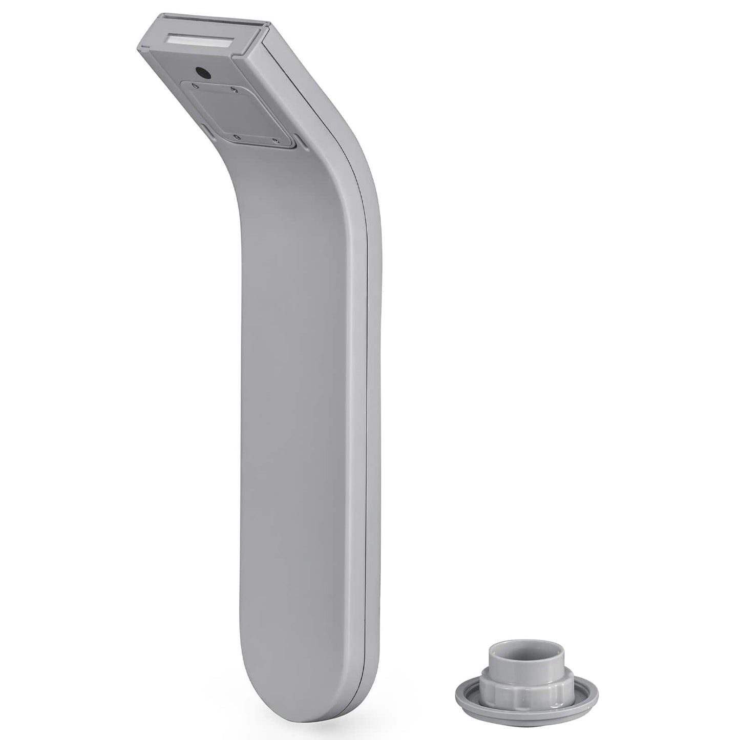 LED Vandfald med LED-lysstrimler Grå ABS