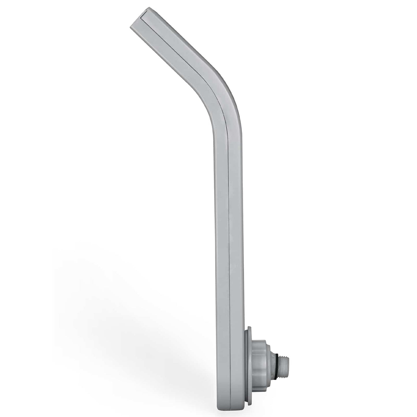 LED Vandfald med LED-lysstrimler Grå ABS