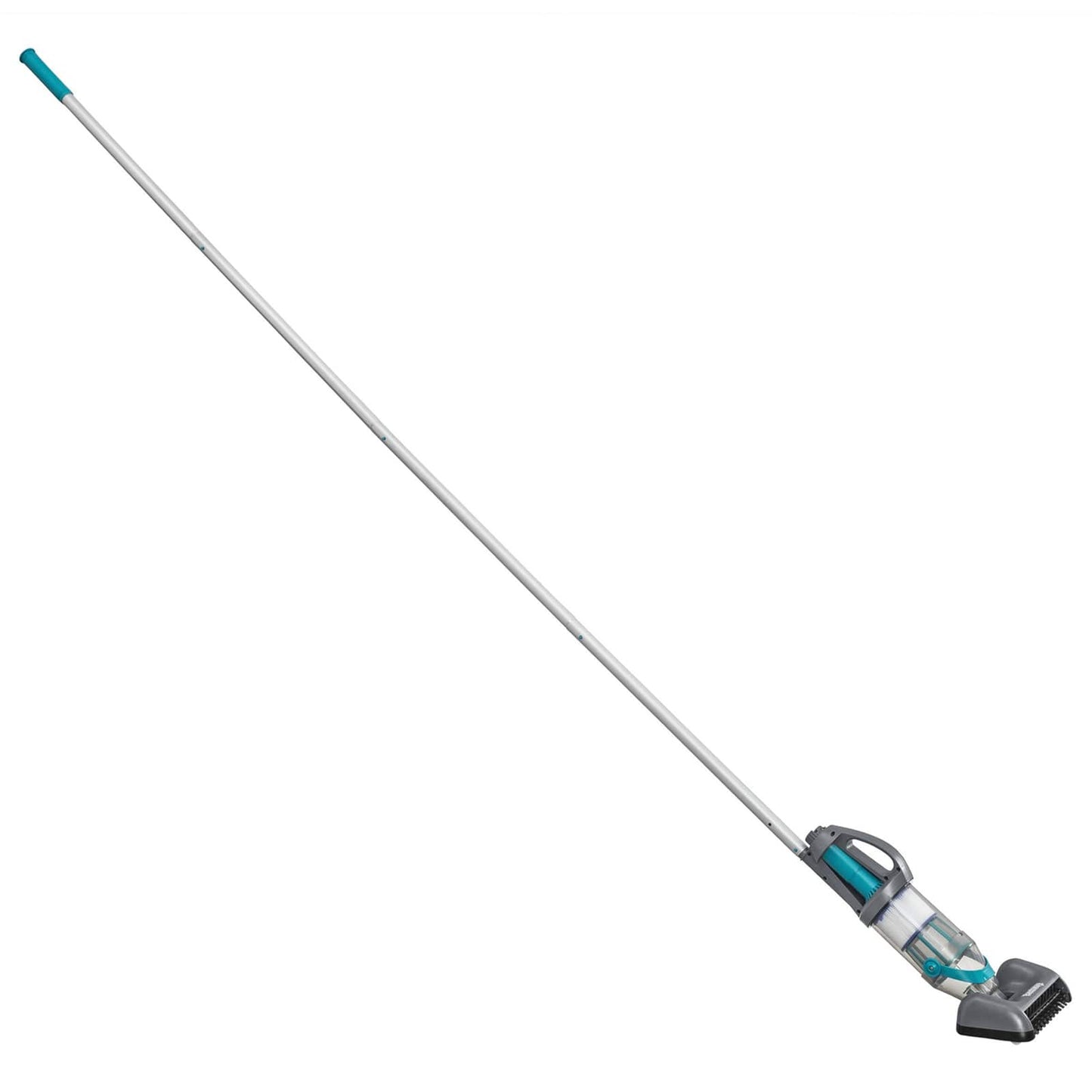 Poolstøvsuger med LED-lysstrimler Grå 610 cm ABS og Stål
