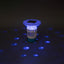 Flydende Sollys med LED-lysstrimler Hvid Ø 7,6 cm PC og ABS
