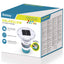 Flydende Sollys med LED-lysstrimler Hvid Ø 7,6 cm PC og ABS