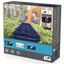 luftmadras 185x76x28 cm med indbygget fodpumpe velour