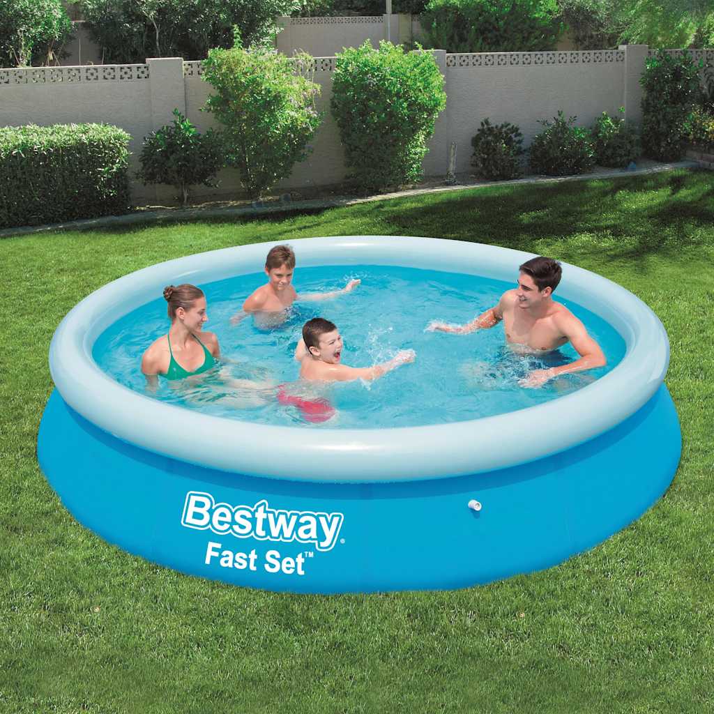 Fast Set oppustelig swimmingpool rund 366 x 76 cm 57273 billede