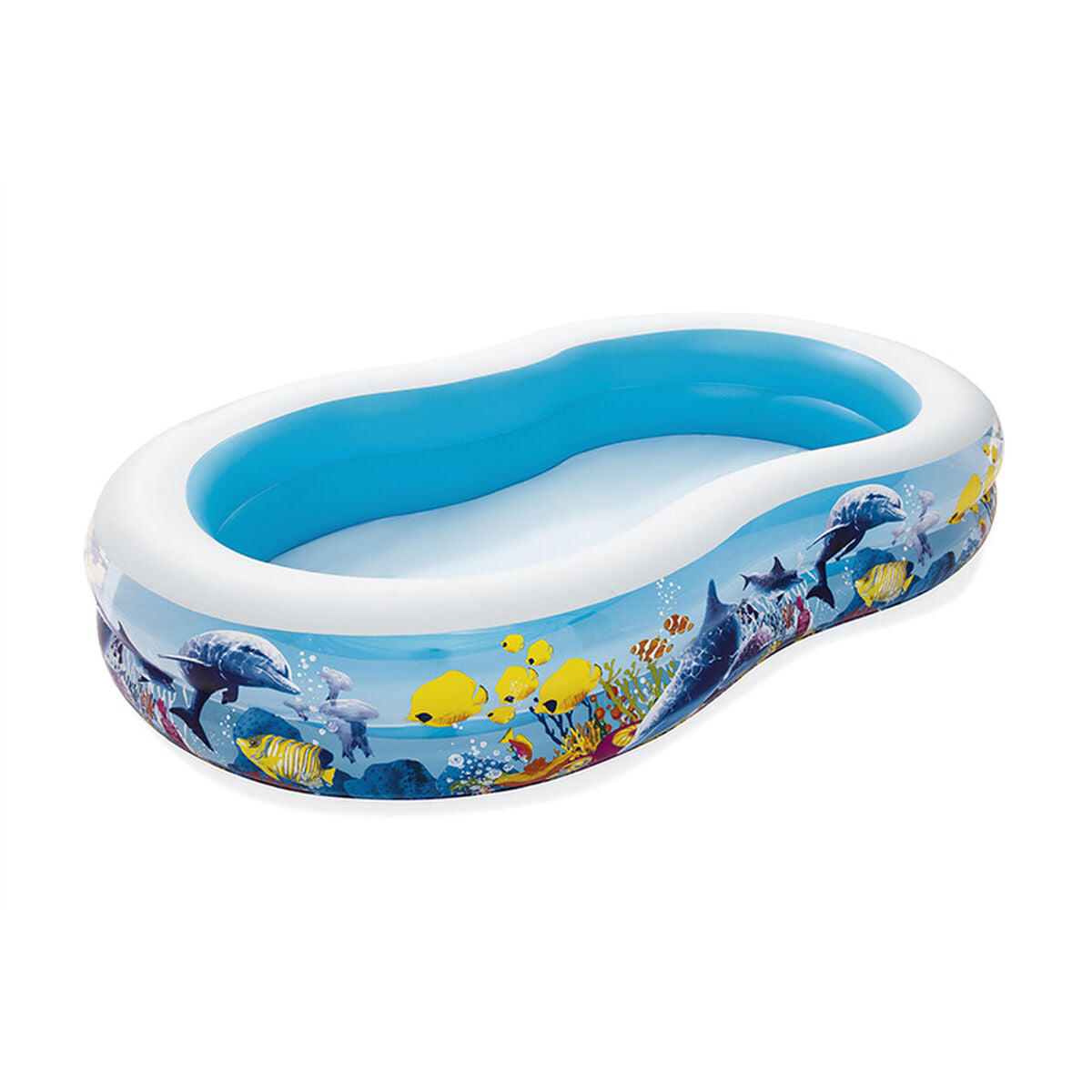 Oppustelig Pool til Børn Bestway Multifarvet 262 x 157 x 46 cm billede