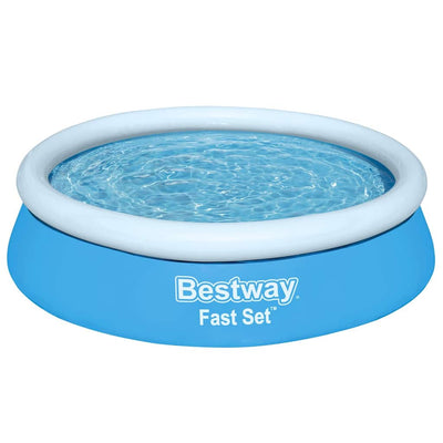 oppustelig pool Fast Set 183x51 cm rund blå