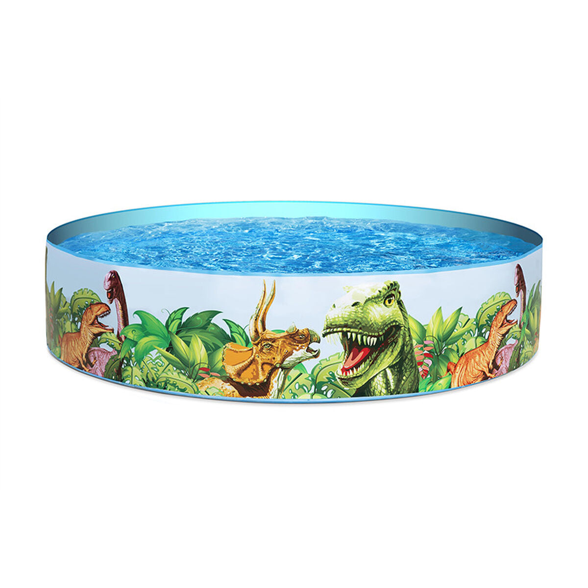Oppustelig Pool til Børn Bestway Dinosaurer 183 x 38 cm billede
