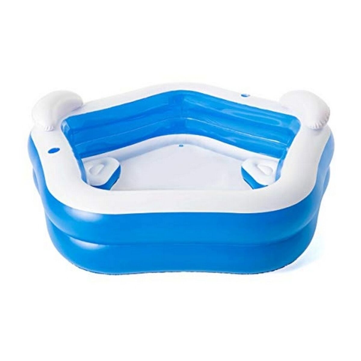 Oppustelig Pool til Børn Bestway Multifarvet 213 x 206 x 69 cm billede