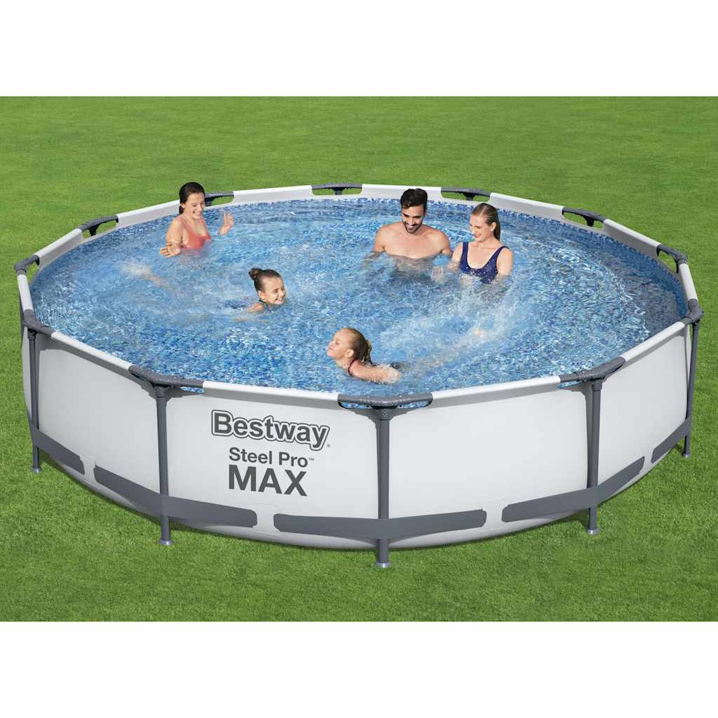 Steel Pro MAX swimmingpoolsæt 366x76 cm billede
