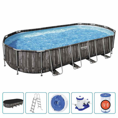 swimmingpool 7,32x3,66x1,22 m oval