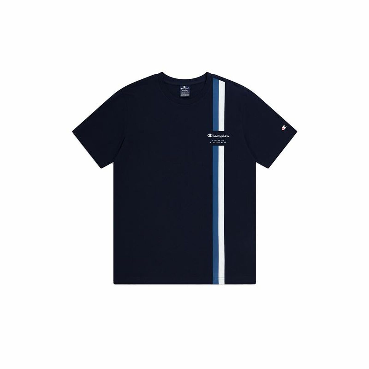 Kortærmet T-shirt til Mænd Champion Crewneck Sort billede