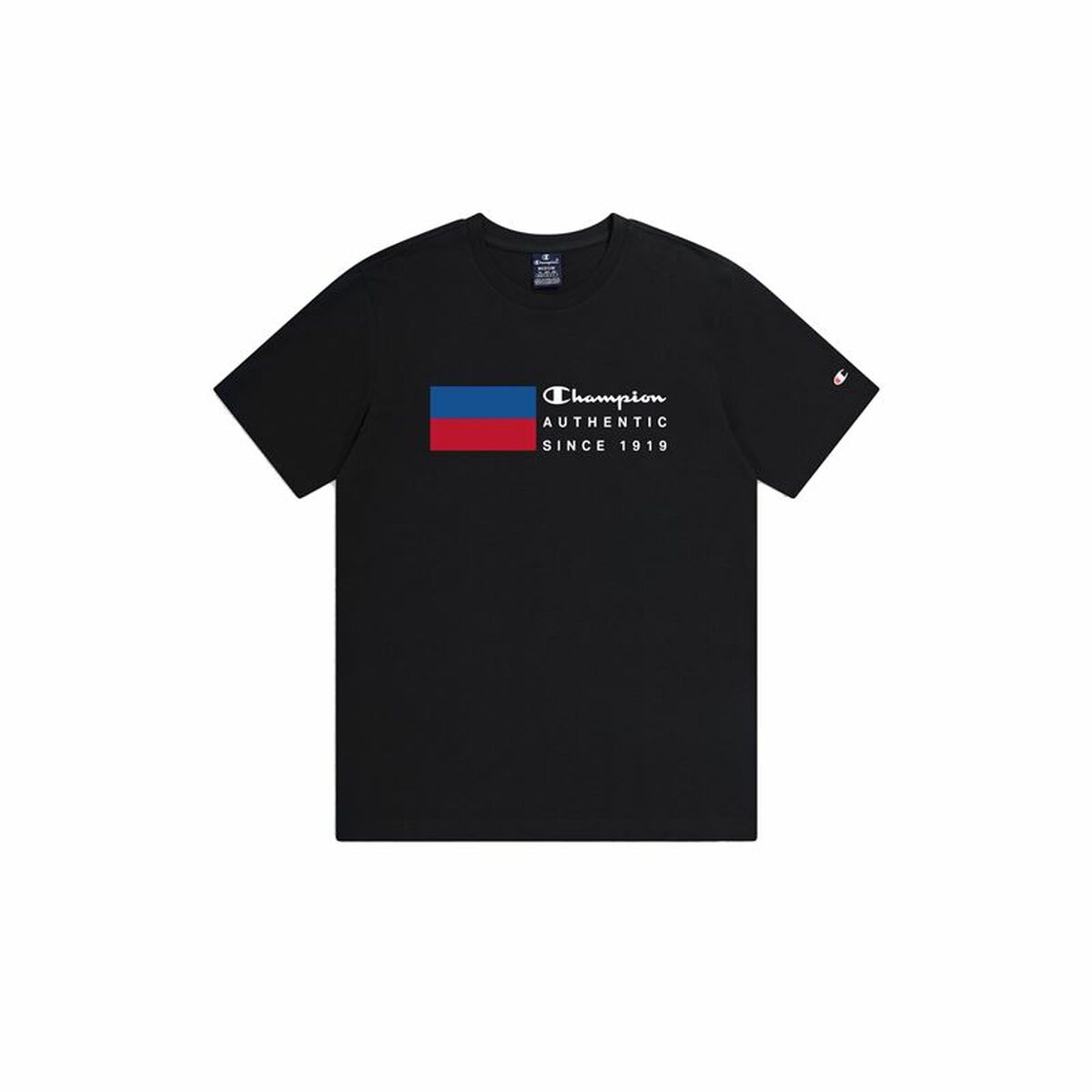 Kortærmet T-shirt til Mænd Champion Crewneck Sort