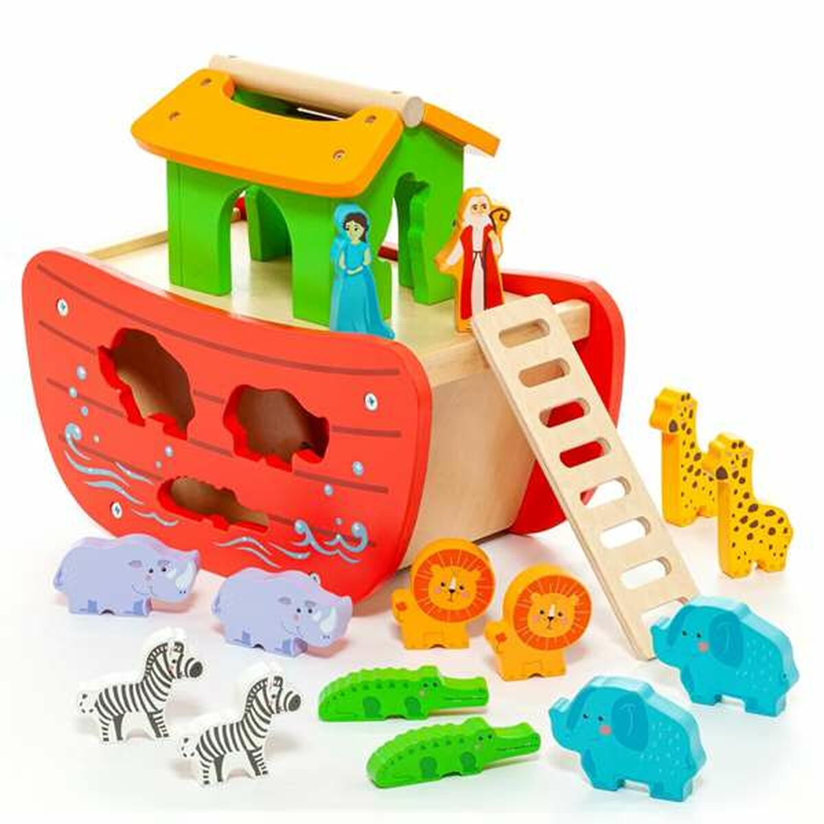 Playset Moltó Noah's ark Træ 17 Dele billede
