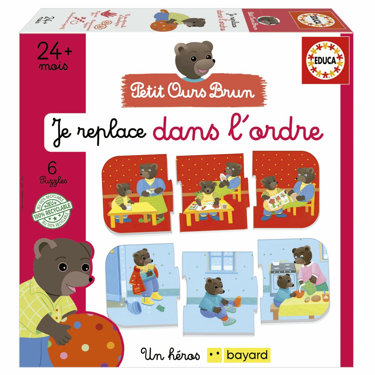 Lærerigt Spil Educa Je replace dans l´ordre (FR)