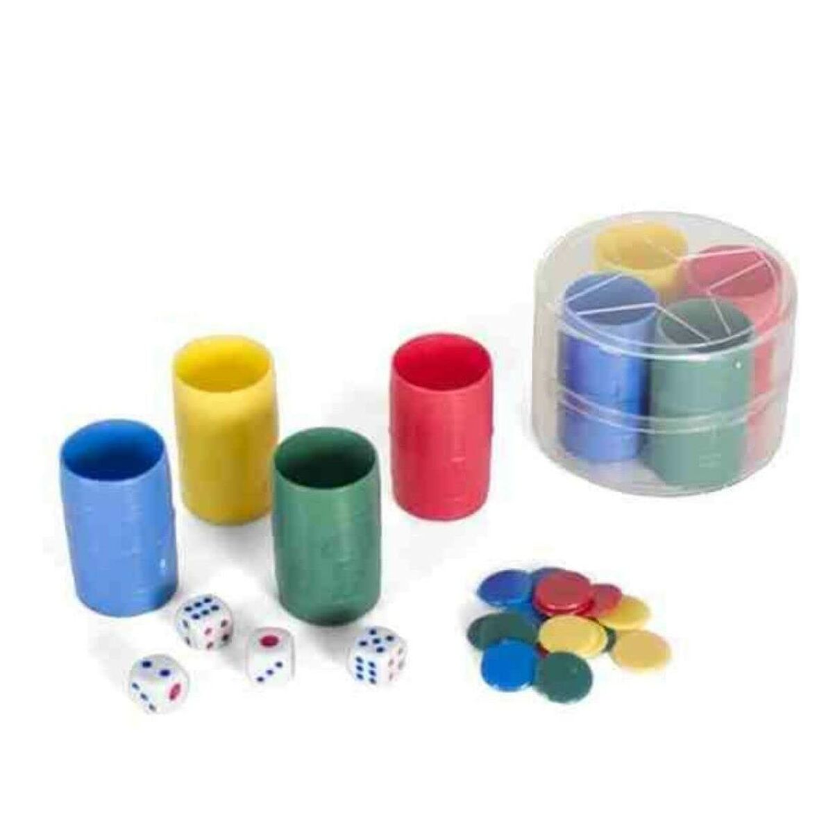 Bæger med Parcheesi chips Gerimport (4 enheder) billede