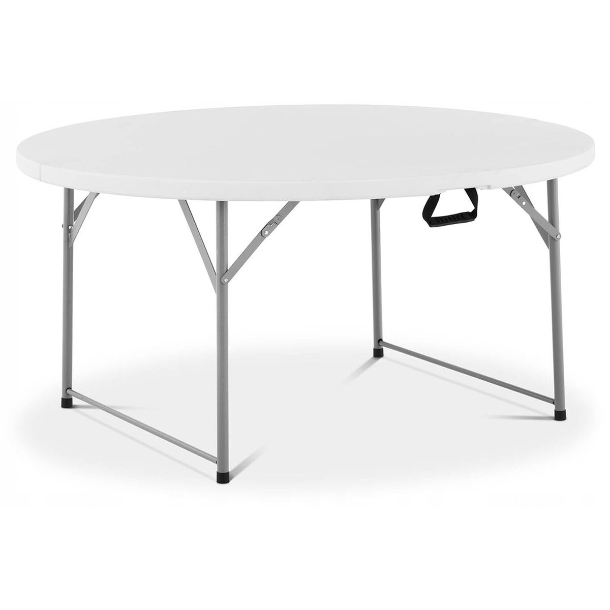 Marbueno - Sammenklappelig Bord - D.122x74 cm - Hvid - Catering, Strand, Camping billede