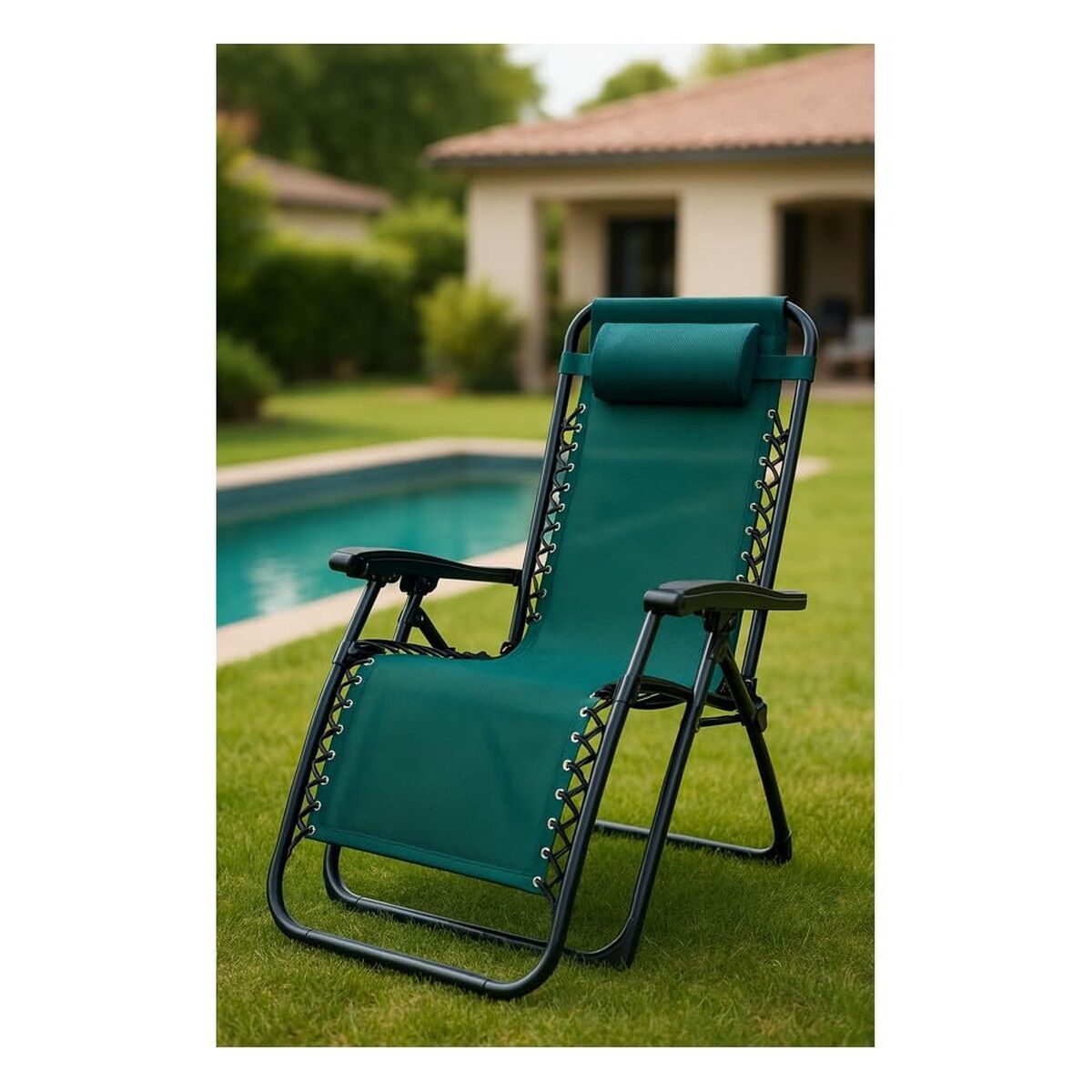 Polstrede Campingstol Marbueno Grøn 90 x 108 x 66 cm billede