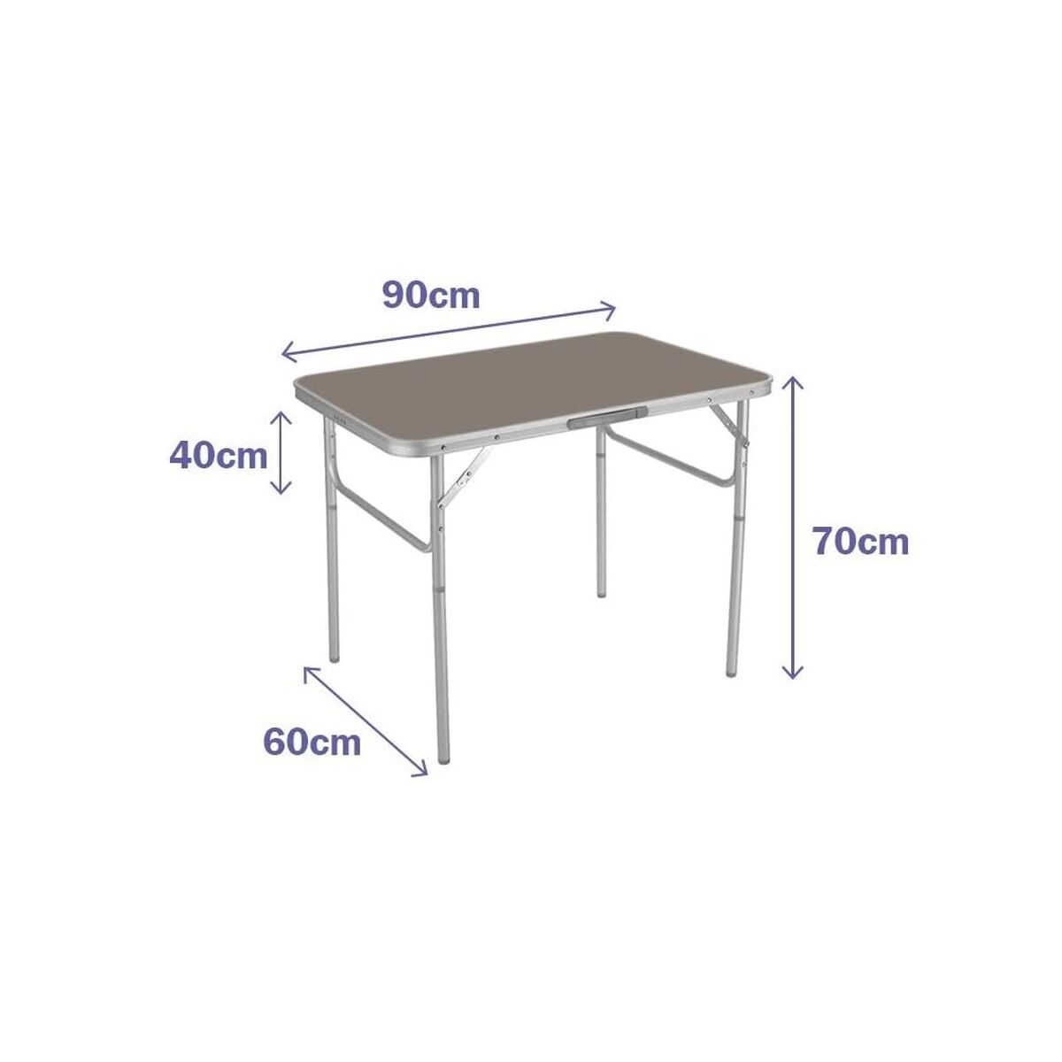 Sammenklappeligt bord Marbueno 90 x 70 x 60 cm billede