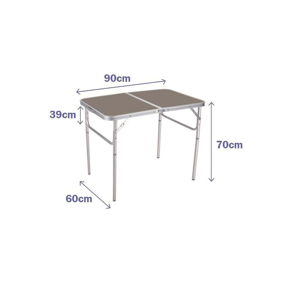Sammenklappeligt bord Marbueno 90 x 70 x 60 cm billede