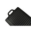 vendbar grillpande i støbejern 2 stk. 38x23 cm