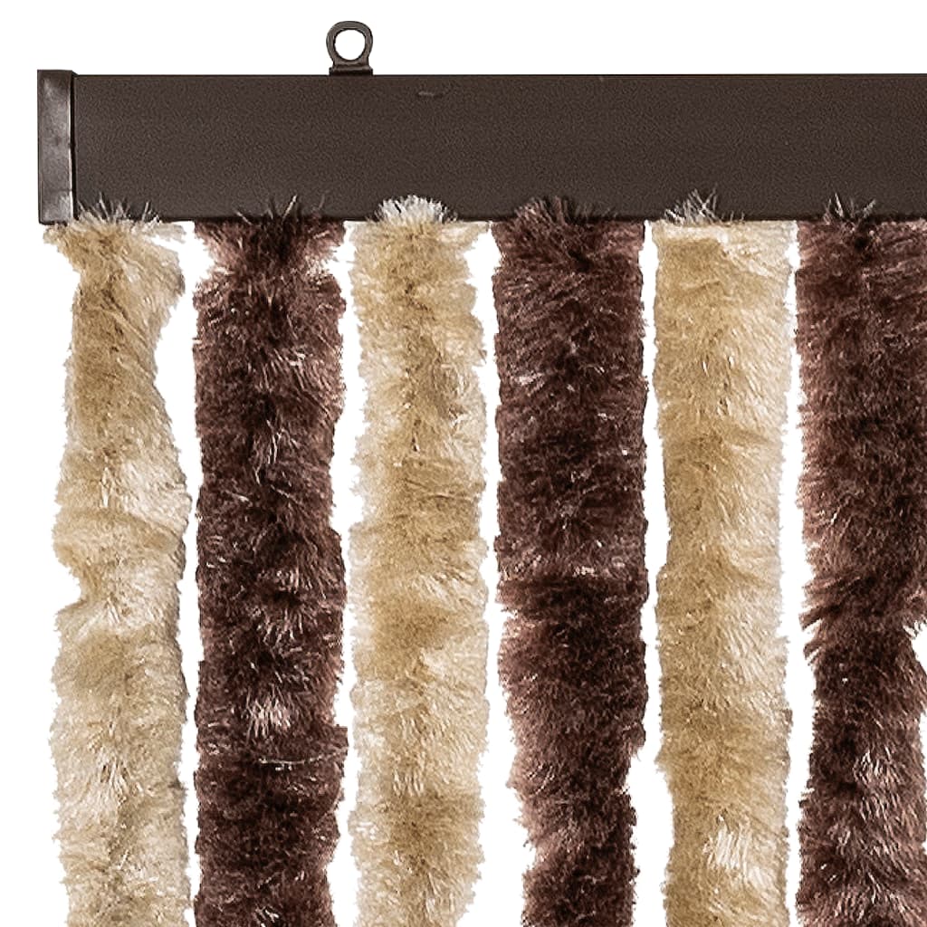 insektgardin beige og lysebrun 100 x 220 cm chenille