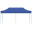 foldbart pavillontelt pop-up 3 x 6 m blå
