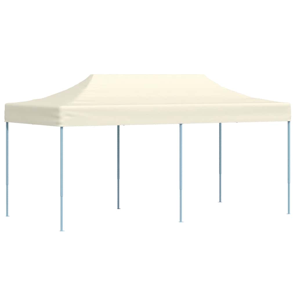 foldbart pavillontelt pop-up 3 x 6 m cremehvid