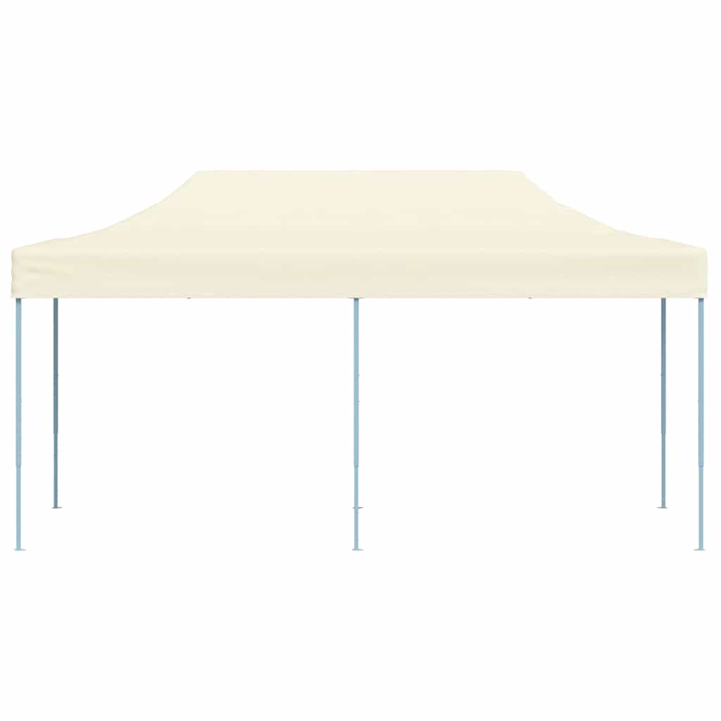foldbart pavillontelt pop-up 3 x 6 m cremehvid