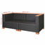 havesofa polyrattan sort