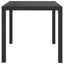 havebord WPC aluminium 80 x 80 x 74 cm sort
