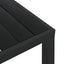 havebord WPC aluminium 80 x 80 x 74 cm sort