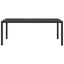 havebord WPC aluminium 185 x 90 x 74 cm sort