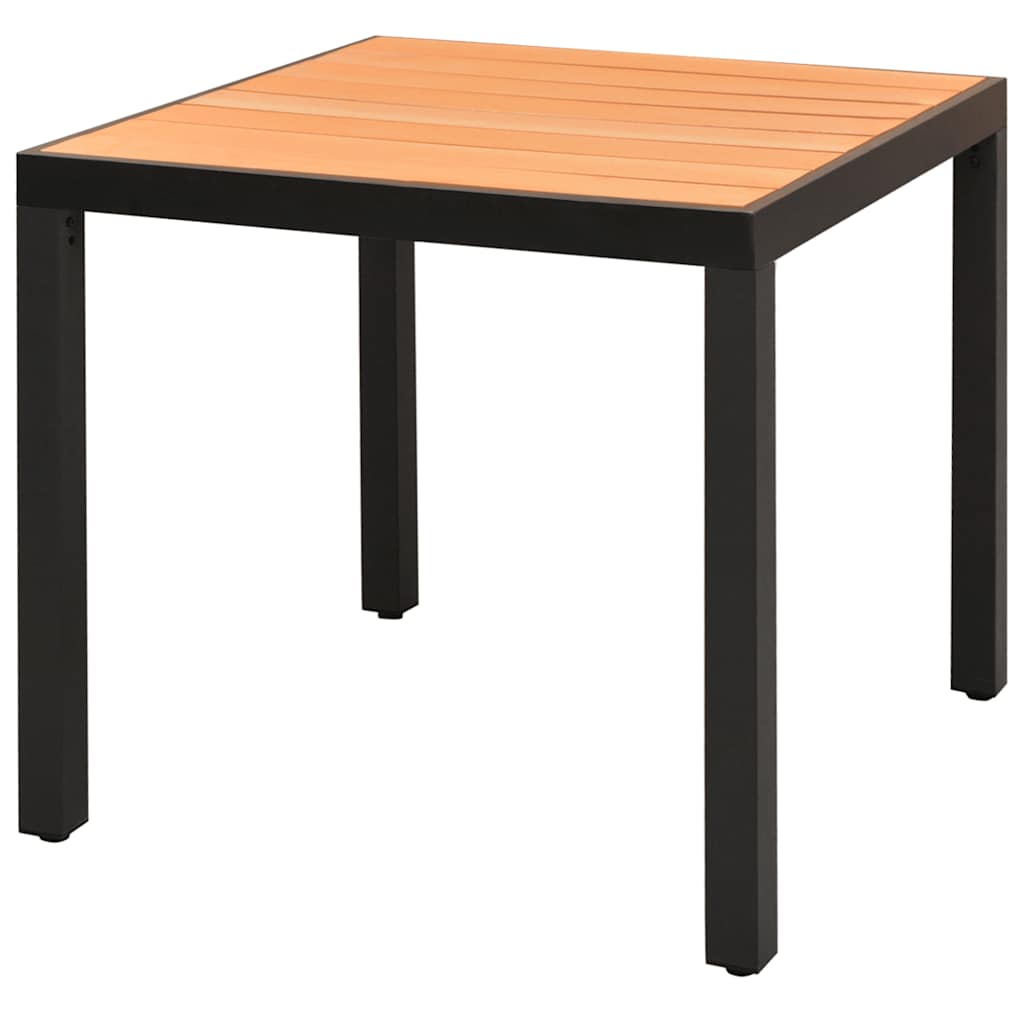 Havebord Wpc Aluminium 80 X 80 X 74 Cm - 80 x 80 cm