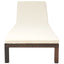 liggestol med hynde polyrattan brun