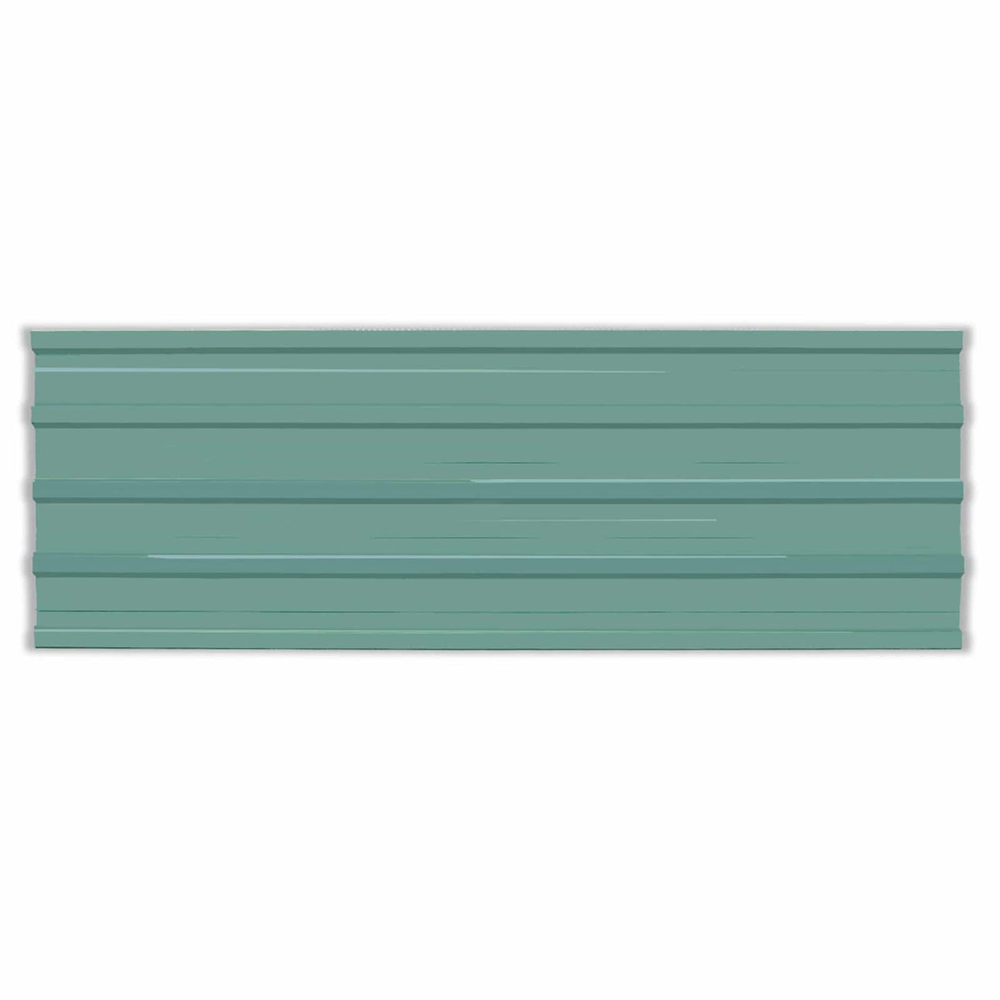 Tagpanel 12 pcs Grøn 129 x 45 cm Galvaniseret stål