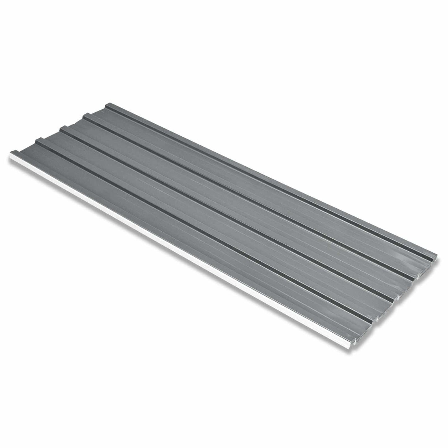 Tagpanel 12 pcs Grå 129 x 45 cm Galvaniseret stål