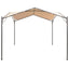 pavillon 4 x 4 m stål beige