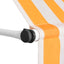 foldemarkise manuel betjening 150 cm stribet orange og hvid