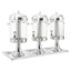 tripeljuicedispenser rustfrit stål 3 x 8 l